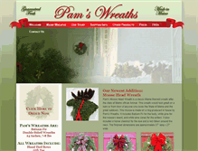 Tablet Screenshot of pamsmainewreaths.com